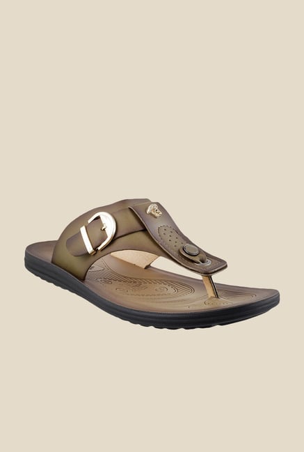 Da Vinchi by Metro Khaki Thong Sandals Da Vinchi by Metro Khaki Thong Sandals