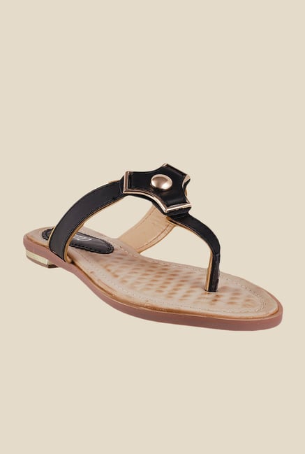 Metro Black T-Strap Sandals Metro Black T-Strap Sandals