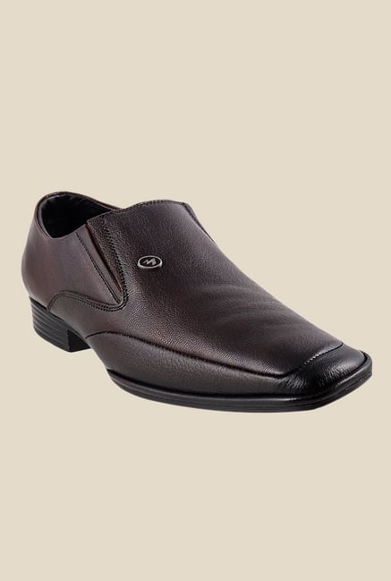 Metro Maroon Formal Slip-Ons Metro Maroon Formal Slip-Ons