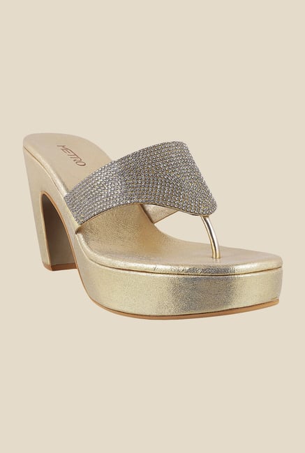 Metro Golden Thong Sandals Metro Golden Thong Sandals