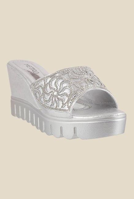 Metro Silver Ethnic Sandals Metro Silver Ethnic Sandals