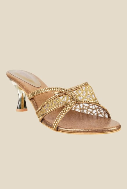 Metro Antique Gold Ethnic Sandals Metro Antique Gold Ethnic Sandals