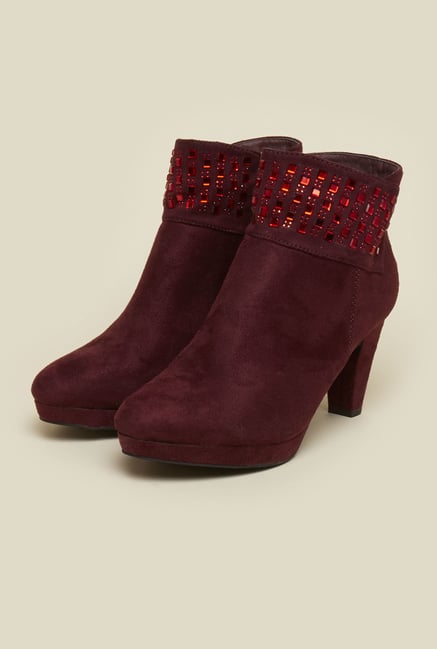 Mochi Maroon Cowboy Boots Mochi Maroon Cowboy Boots