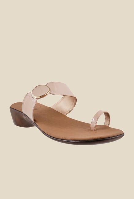 Metro Beige Toe Ring Wedges Metro Beige Toe Ring Wedges