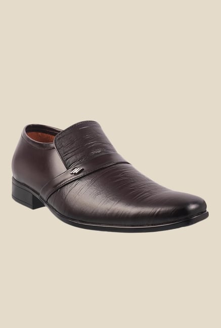 Metro Maroon Formal Slip-Ons Metro Maroon Formal Slip-Ons