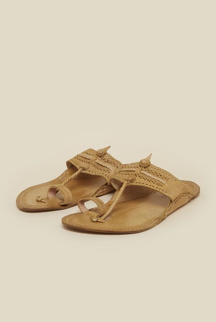 Metro Beige Toe Ring Sandals Metro Beige Toe Ring Sandals