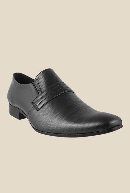 Metro Black Formal Slip-Ons Metro Black Formal Slip-Ons
