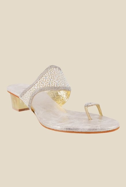 Metro Golden & Silver Toe Ring Sandals Metro Golden & Silver Toe Ring Sandals