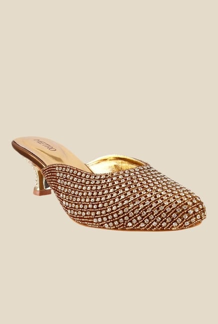 Metro Antique Gold Ethnic Sandals Metro Antique Gold Ethnic Sandals