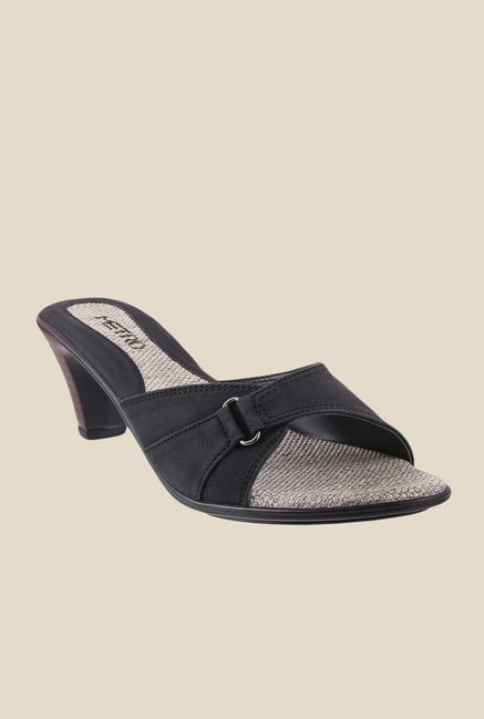 Metro Black Formal Sandals Metro Black Formal Sandals