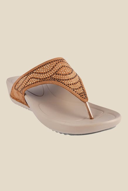 Metro Camel Thong Sandals Metro Camel Thong Sandals