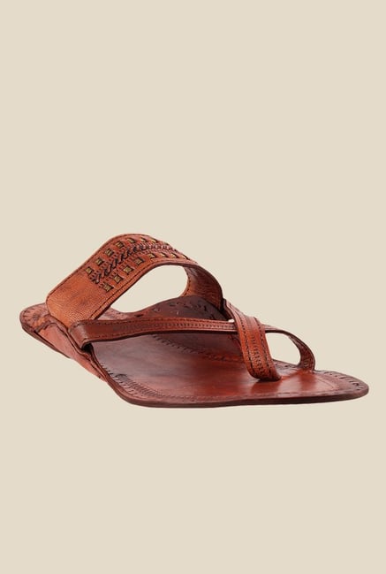 Metro Brown Kolhapuri Sandals Metro Brown Kolhapuri Sandals