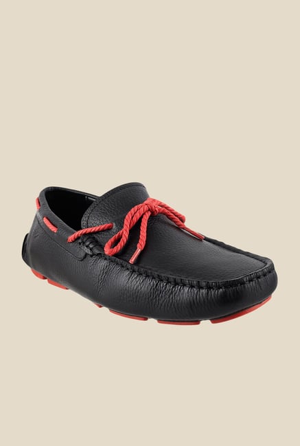 Da Vinchi by Metro Black & Red Boat Shoes Da Vinchi by Metro Black & Red Boat Shoes