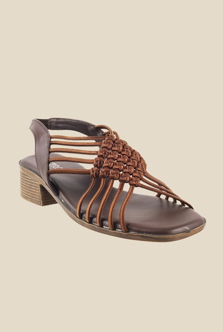 Metro Brown Sling Back Sandals Metro Brown Sling Back Sandals