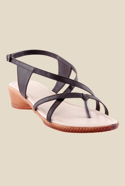 Kielz Black Back Strap Wedges Kielz Black Back Strap Wedges