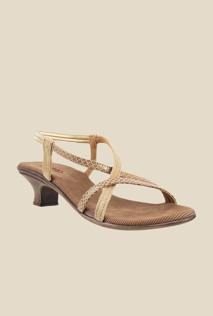 Metro Beige Sling Back Sandals Metro Beige Sling Back Sandals
