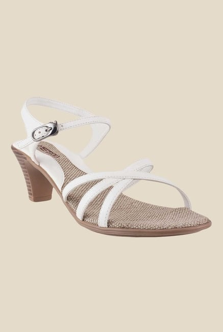 Metro White Ankle Strap Sandals Metro White Ankle Strap Sandals