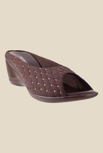 Metro Brown Wedge Heeled Sandals Metro Brown Wedge Heeled Sandals
