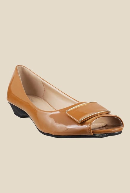 Metro Tan Peeptoe Shoes Metro Tan Peeptoe Shoes