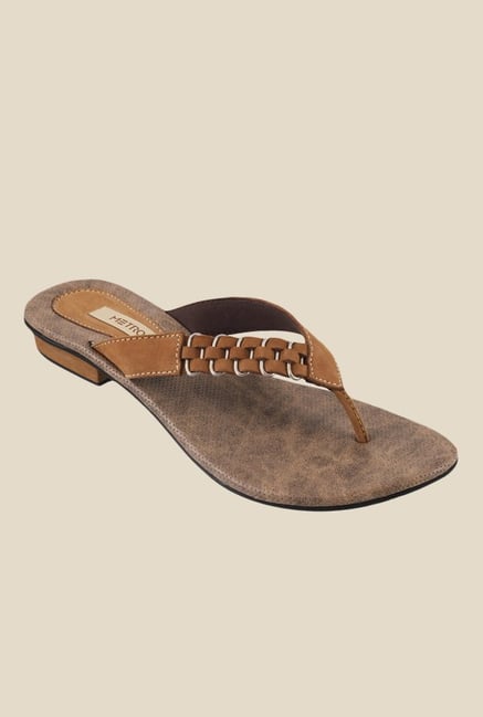 Metro Beige Thong Sandals Metro Beige Thong Sandals