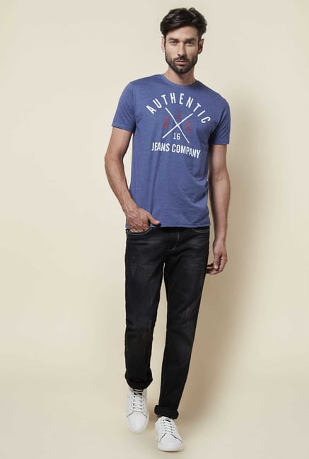 Zudio Black Slim Fit Trap Jeans Zudio Black Slim Fit Trap Jeans