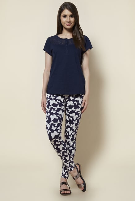Zudio Navy Lace Top Zudio Navy Lace Top