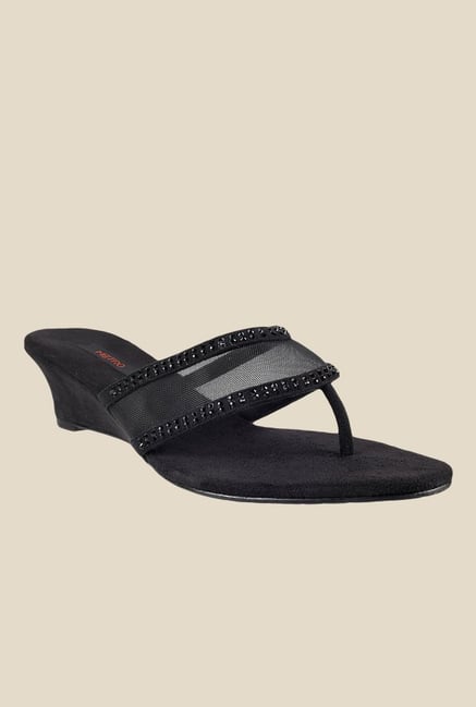 Metro Black T-Strap Wedges Metro Black T-Strap Wedges