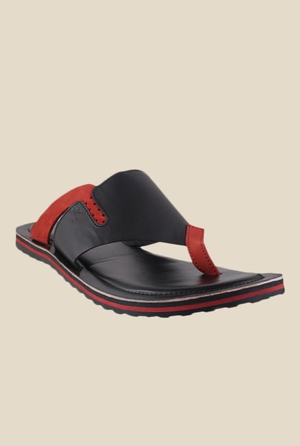 Metro Black & Red Thong Sandals Metro Black & Red Thong Sandals