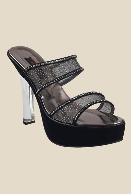 Metro Black Stiletto Heeled Sandals Metro Black Stiletto Heeled Sandals