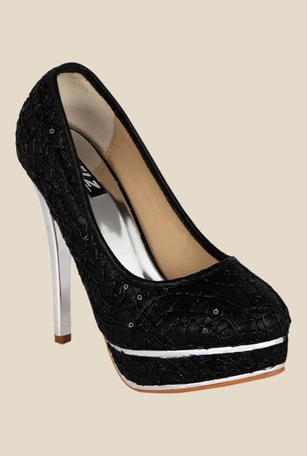 Kielz Black Stiletto Heeled Pumps Kielz Black Stiletto Heeled Pumps