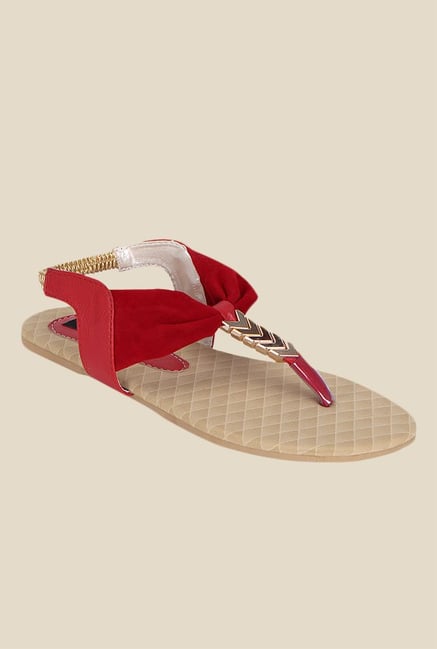 Kielz Red Sling Back Sandals Kielz Red Sling Back Sandals