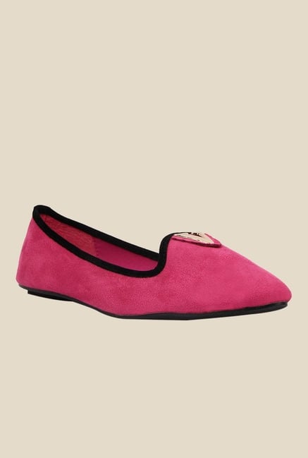 Kielz Pink & Black Loafers Kielz Pink & Black Loafers