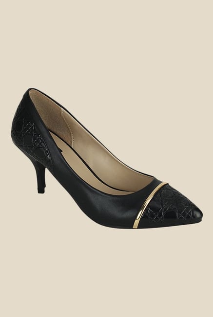 Kielz Black & Golden Casual Pumps Kielz Black & Golden Casual Pumps