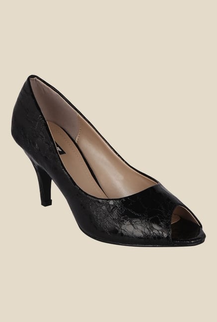 Kielz Black Peeptoe Shoes Kielz Black Peeptoe Shoes