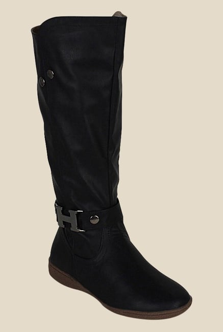 Kielz Black Flat Booties Kielz Black Flat Booties
