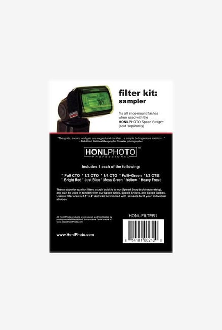 Honl Photo Sampler Color Correction Gel Filter Kit Honl Photo Sampler Color Correction Gel Filter Kit