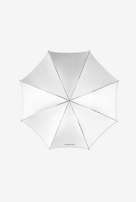 Westcott 2001 43-Inch Satin Collapsible Umbrella (White) Westcott 2001 43-Inch Satin Collapsible Umbrella (White)