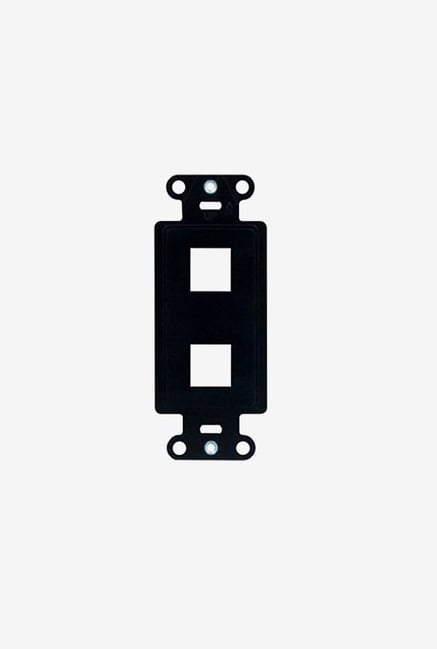 On Q WP3412BK 2 Port Decorator Outlet Strap (Black) On Q WP3412BK 2 Port Decorator Outlet Strap (Black)