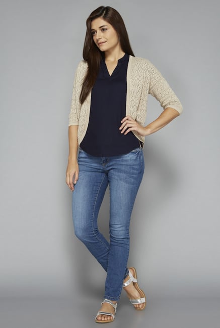 LOV by Westside Beige Lindsay Cardigan LOV by Westside Beige Lindsay Cardigan