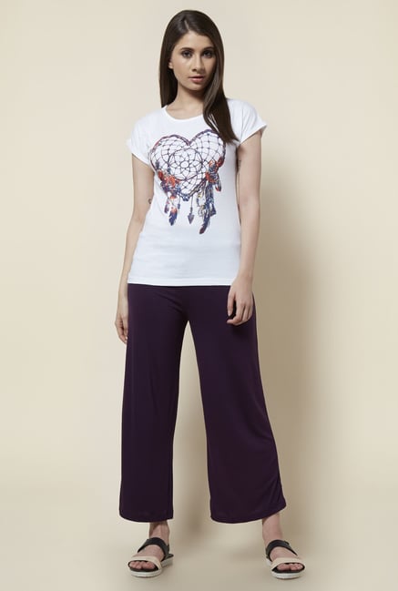 Zudio Wine Relaxed Fit Palazzo Zudio Wine Relaxed Fit Palazzo