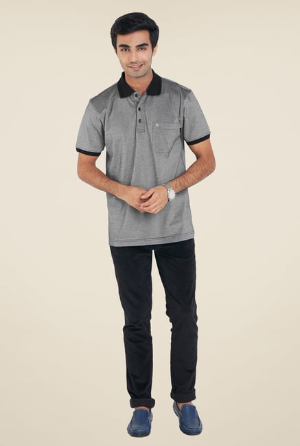 Raymond Grey Solid T Shirt Raymond Grey Solid T Shirt