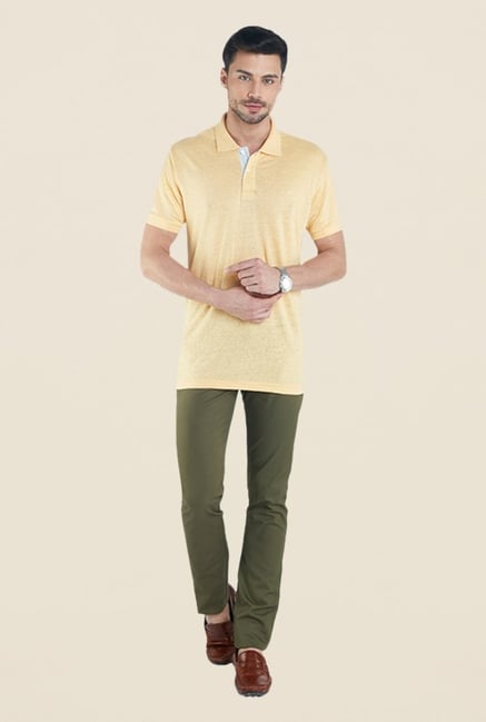 ColorPlus Olive Solid Trousers ColorPlus Olive Solid Trousers