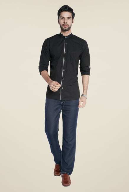 Raymond Black Solid Shirt Raymond Black Solid Shirt