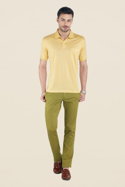 ColorPlus Olive Solid Trousers ColorPlus Olive Solid Trousers