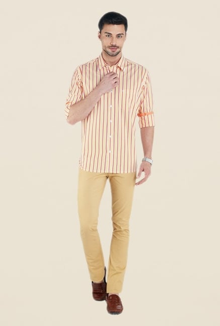 ColorPlus Yellow Striped Shirt ColorPlus Yellow Striped Shirt