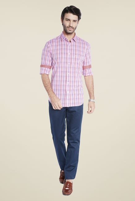 ColorPlus Pink Checks Shirt ColorPlus Pink Checks Shirt