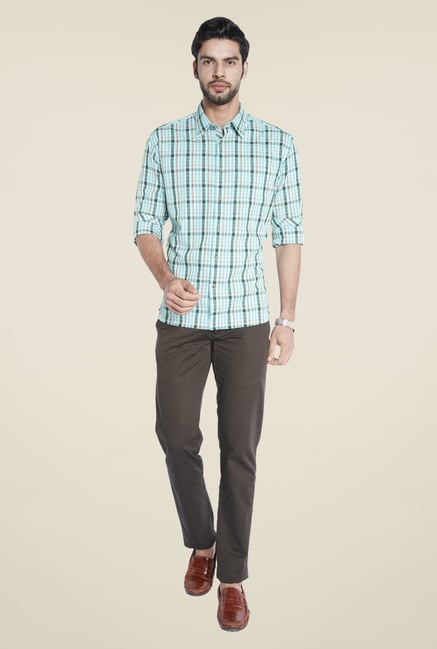ColorPlus Green Checks Shirt ColorPlus Green Checks Shirt