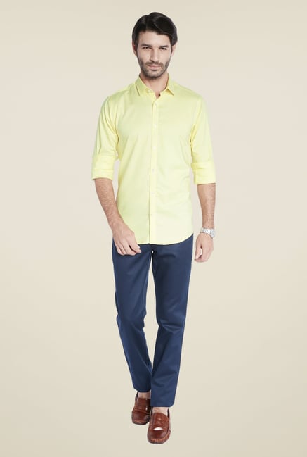 ColorPlus Yellow Solid Shirt ColorPlus Yellow Solid Shirt