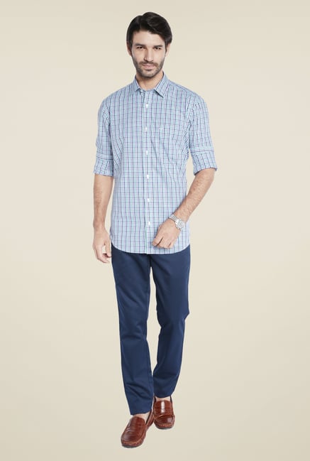 ColorPlus Blue Checks Shirt ColorPlus Blue Checks Shirt