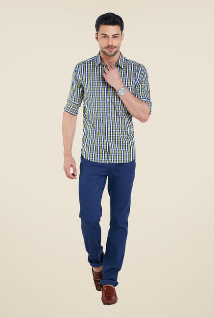 Park Avenue Blue Checks Shirt Park Avenue Blue Checks Shirt
